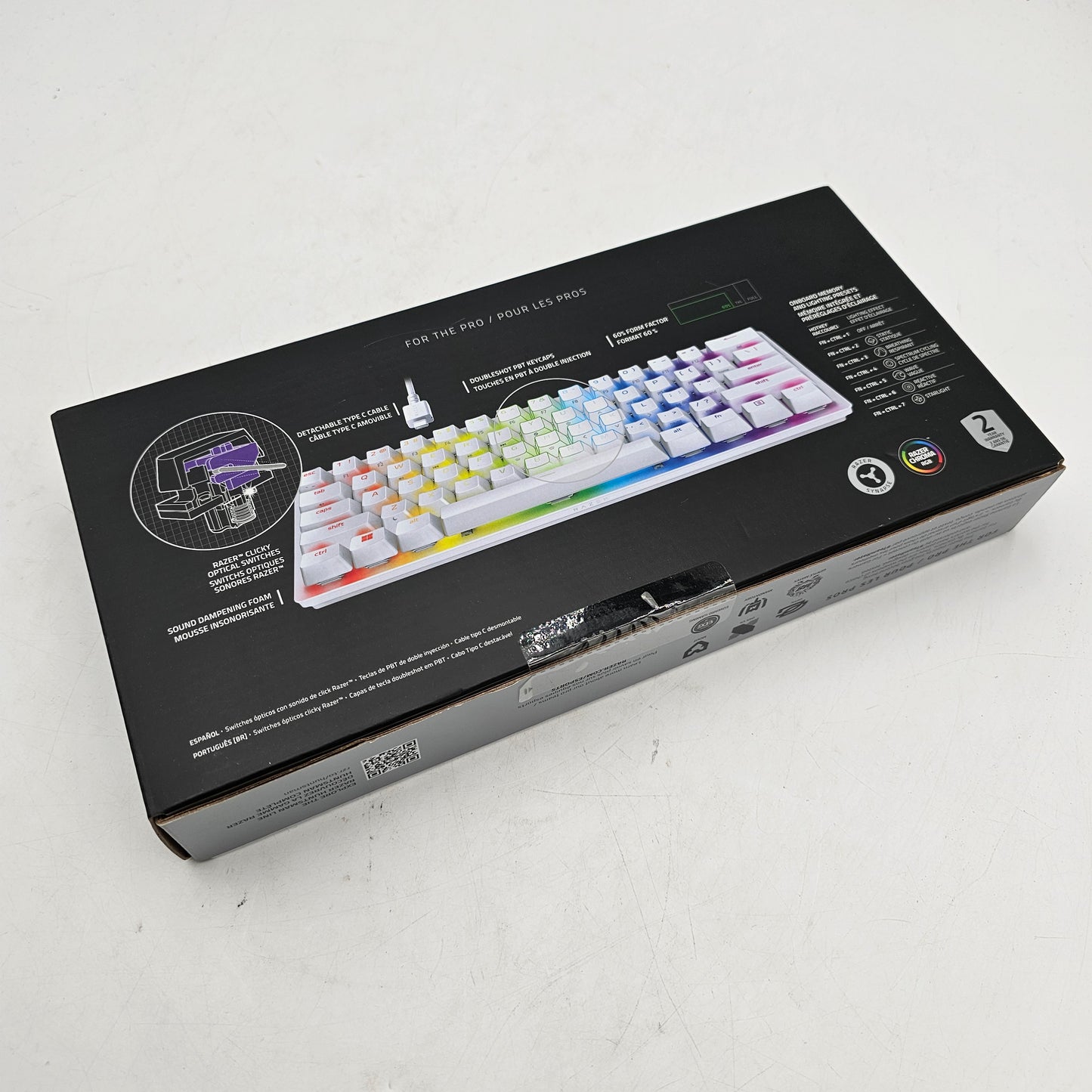 New Razer Huntsman Mini 60% Wired Optical Clicky Switch Gaming Keyboard RZ03