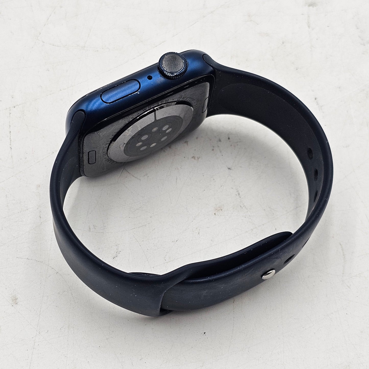 GPS Only Apple Watch Series 6 44MM Blue Aluminum Midnight Sport Band A2292