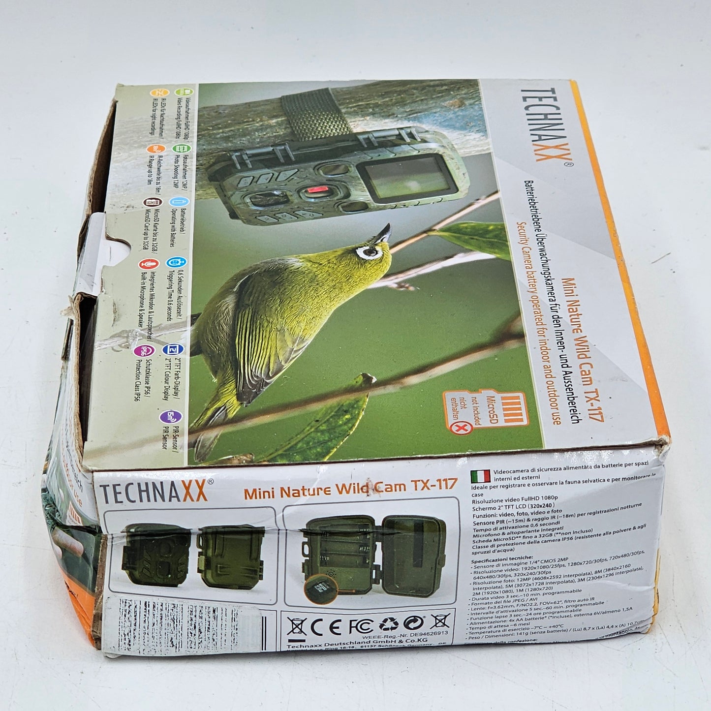 New TECHNAXX MINI NATURE WILD CAM TX-117