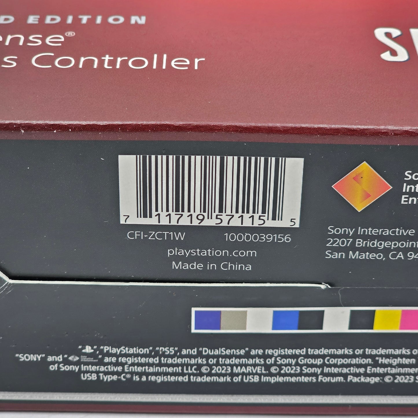 New SONY PLAYSTATION 5 DUALSENSE SPIDER-MAN 2 CONTROLLER CFI-ZCT1W