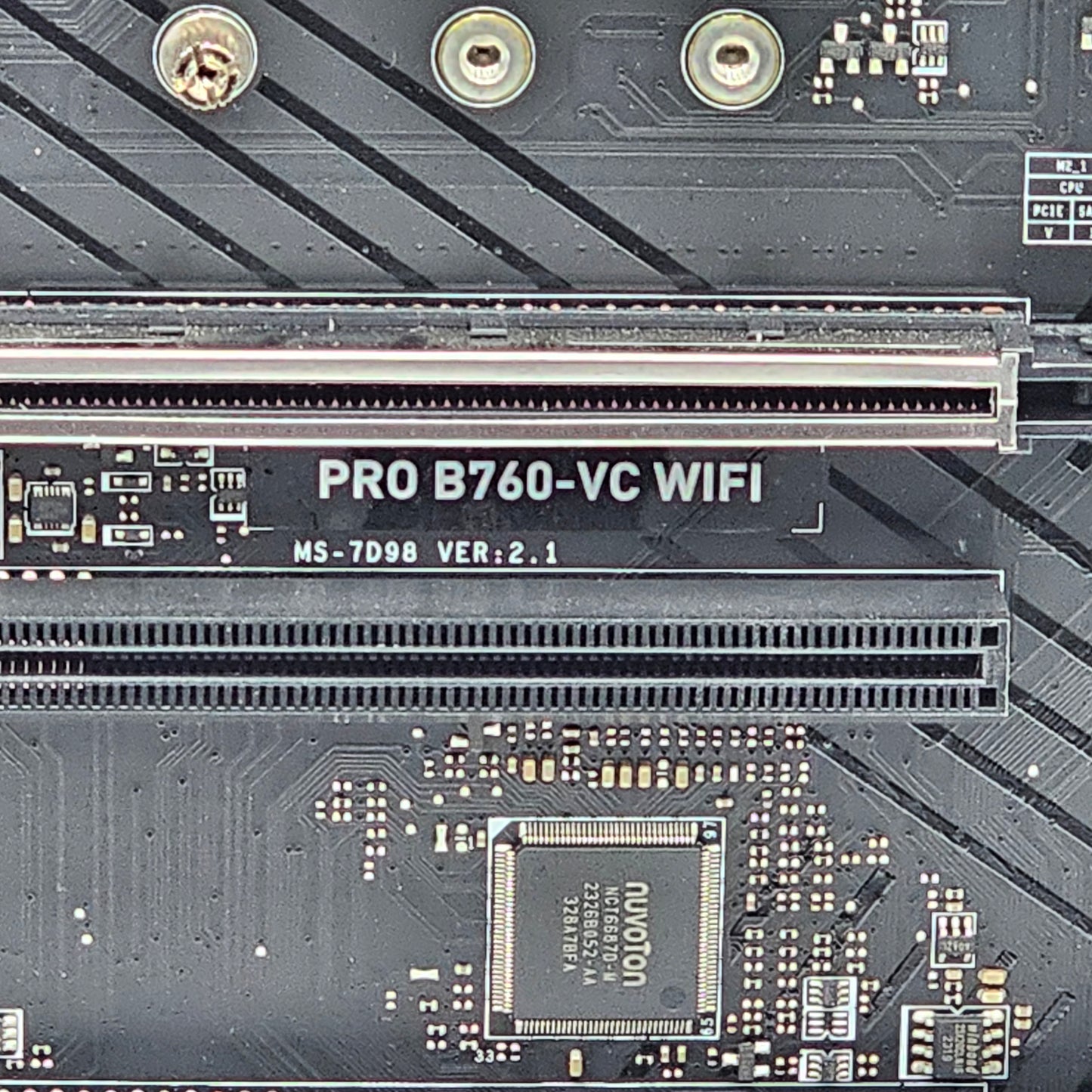 MSI Pro B760-VC WiFi DDR5 ATX Motherboard