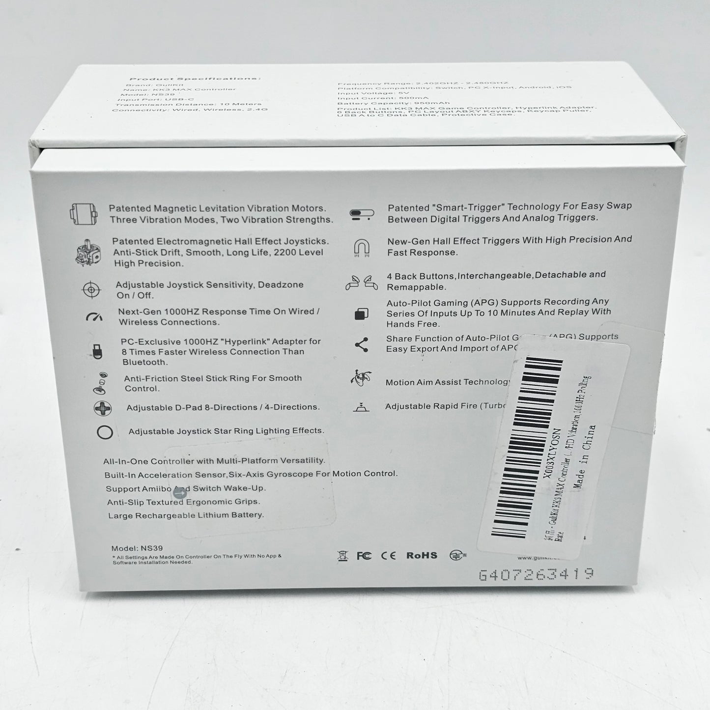 New GuliKit KK3 Max Video Game Controller NS39