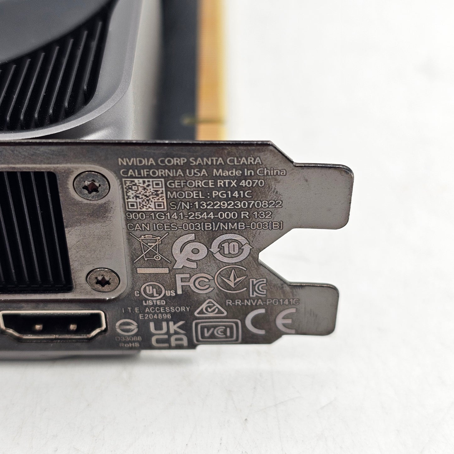 GEFORCE GeForce RTX 4070 Founders Edition FE 12GB GDDR6X Graphics Card