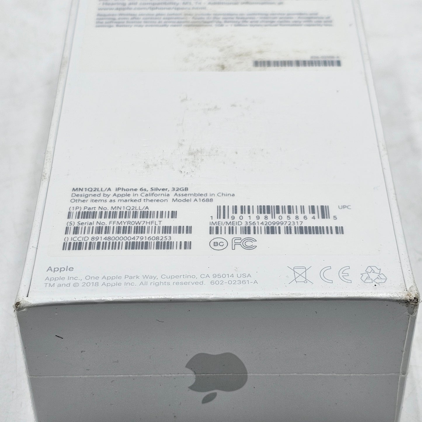 New Factory Unlocked Apple iPhone 6s 32GB Silver MN1Q2LL/A