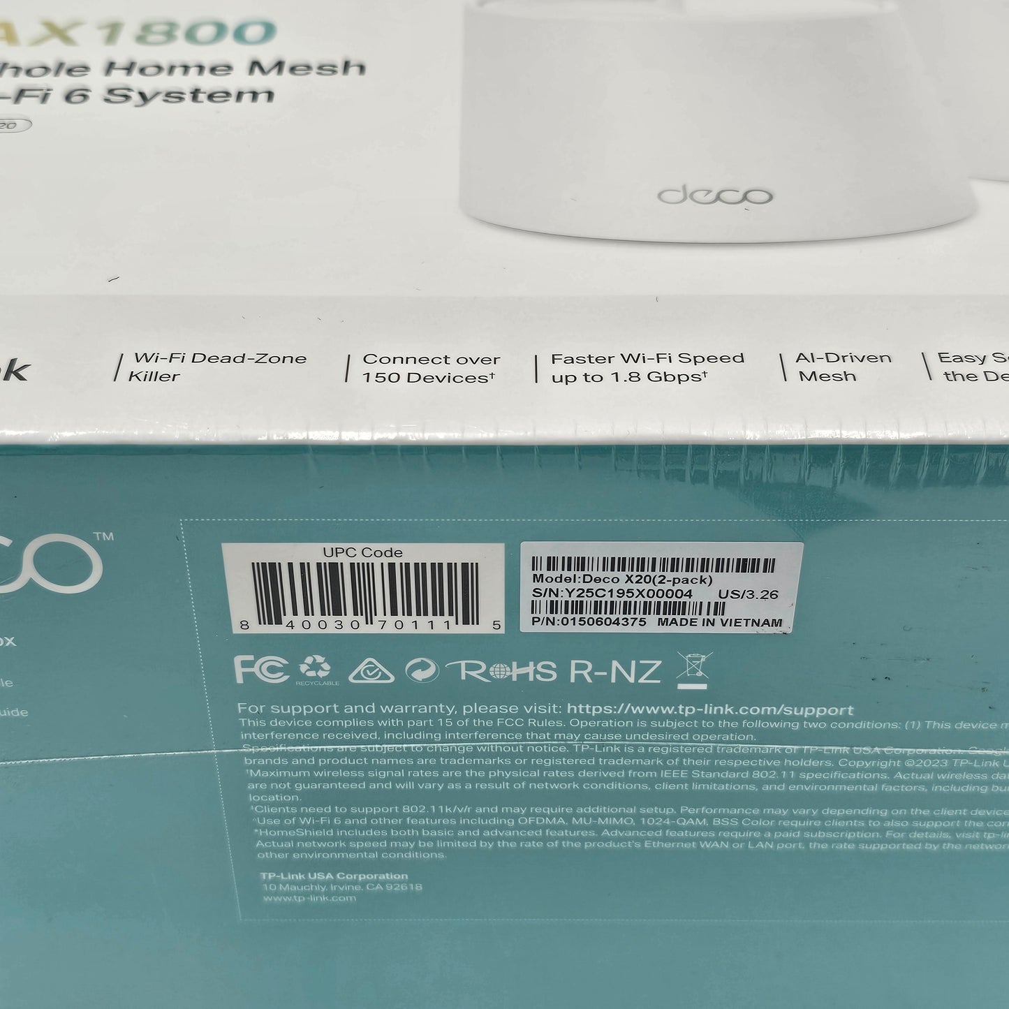New DECO AX1800 Whole Home Dual Mesh Wi-Fi System