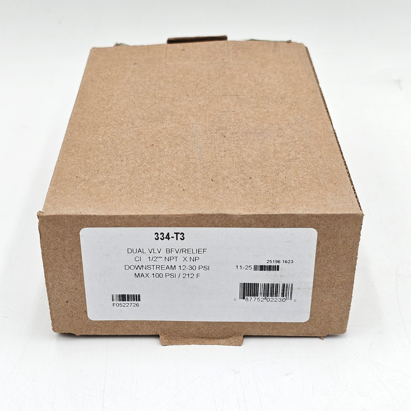 New Taco Boiler Feed Valve Dual Control x 1/2" Cast Iron NPT 334-T3