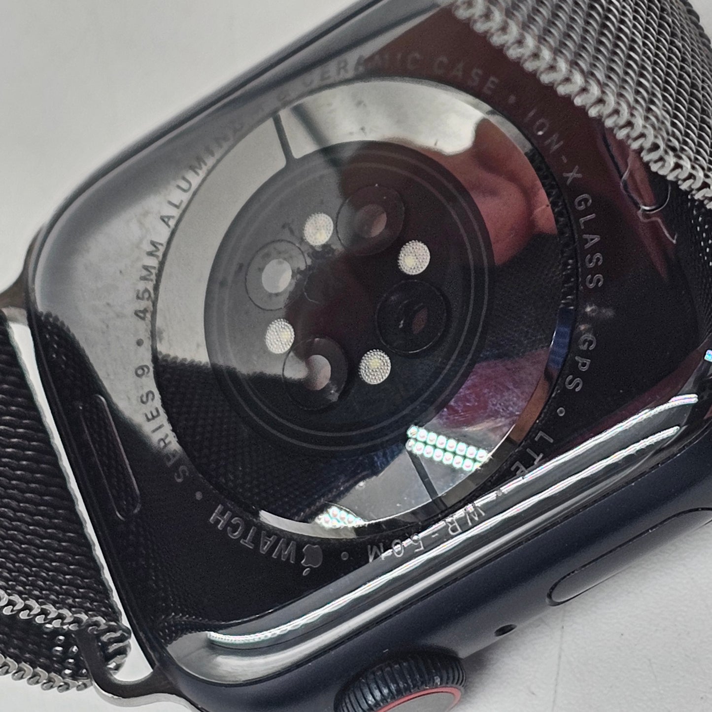 GPS Only Apple Watch Series 9 45MM Midnight Aluminum Aftermarket Band MR9A3LL/A
