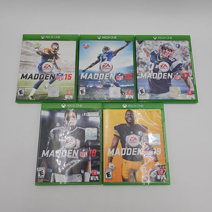 Microsoft Madden 5 Game Lot Xbox One Video Game