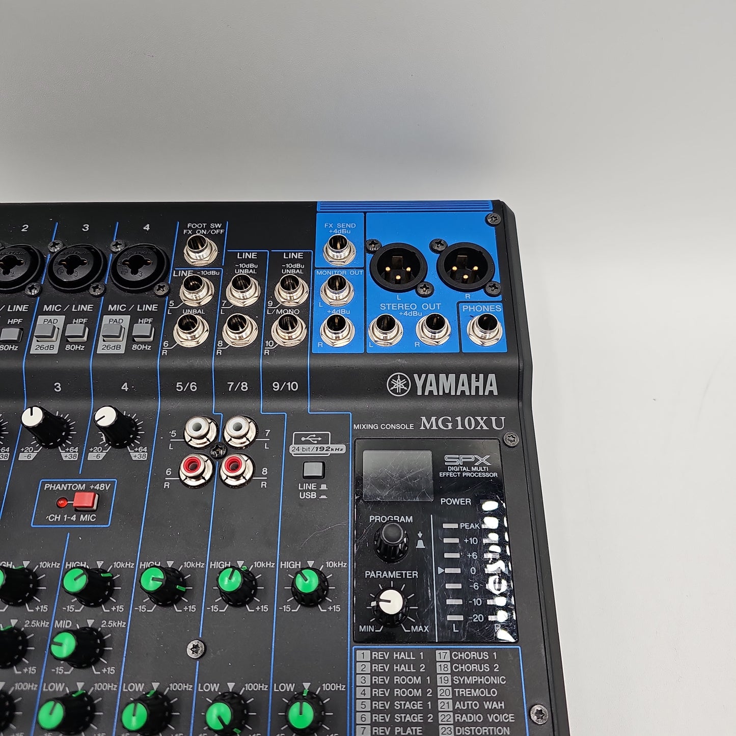 Yamaha USB Stereo Mixing Console 10 Channel with SPX MG10XU