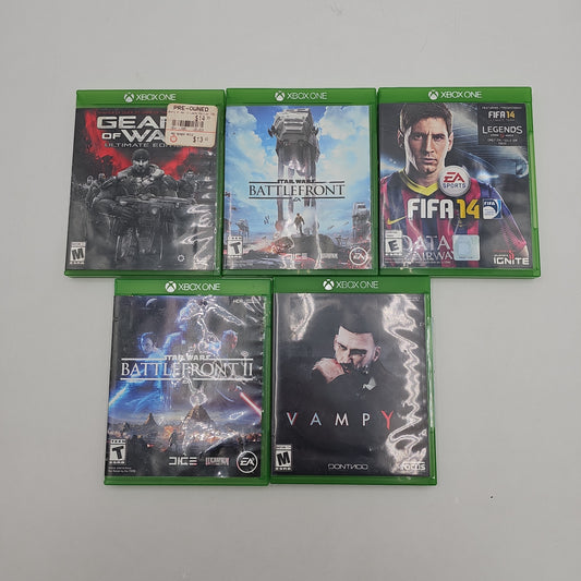 Microsoft Lot of 5 (Star Wars, Gears of War, FIFA...) Xbox One Games