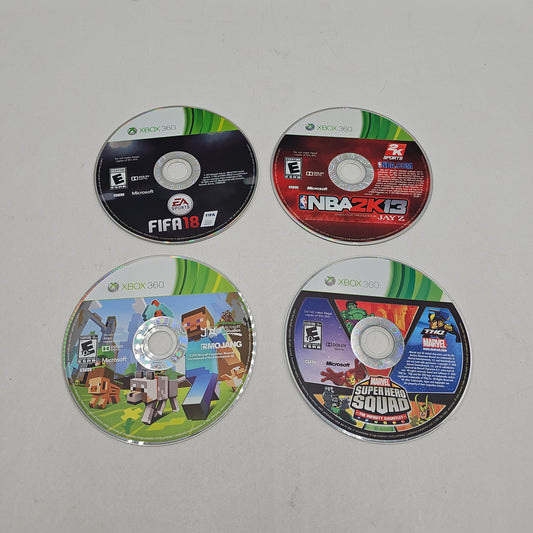 Microsoft FIFA, Minecraft, Marvel Xbox 360 Games Lot Disc Only