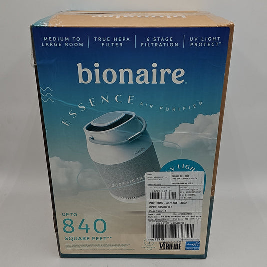 New Bionaire Essence True HEPA Portable Air Purifier White BAP0041UVWH