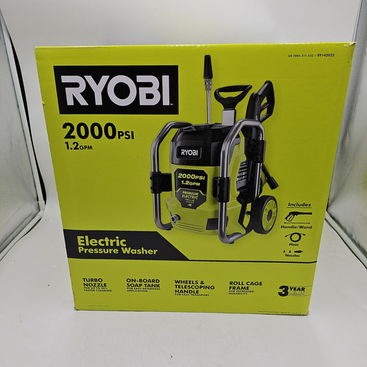 New Ryobi Electric Pressure Washer RY142022 910097553-01