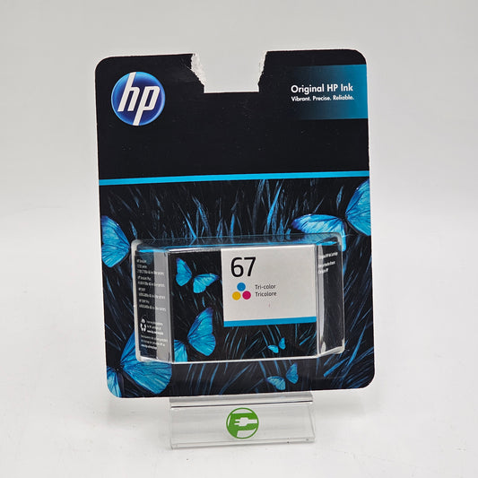 New HP 67 Tri Color Ink Cartridge 3YM55AN140