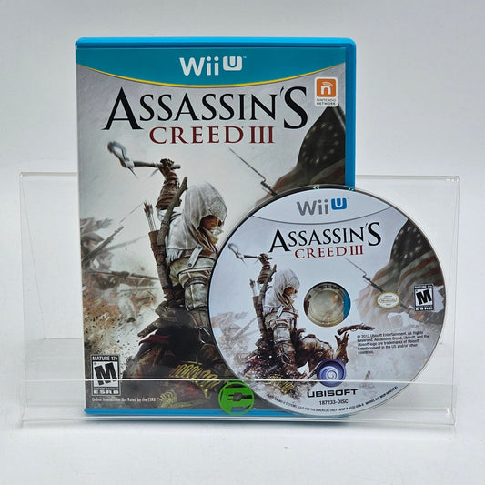 Nintendo Wii U Assassin's Creed III 2012 Video Game with Case