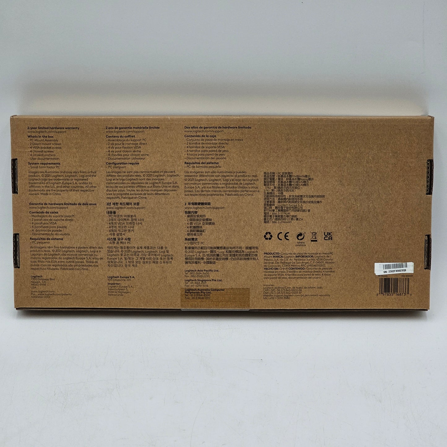 New Logitech 952-000097 Compute Mounting Bracket