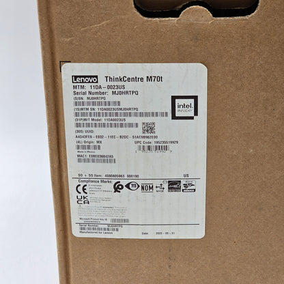 New LENOVO THINKCENTRE M70T Desktop Computer