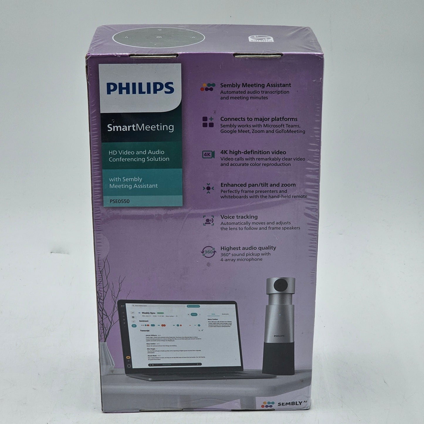 New Philips SmartMeeting HD Video and Audio Conferencing Solution PSE0550/00