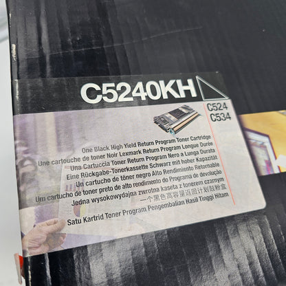 New Lexmark High Yield Toner Cartridge Set – C5240KH Black, C5240MH Magenta, C5240YH Yellow