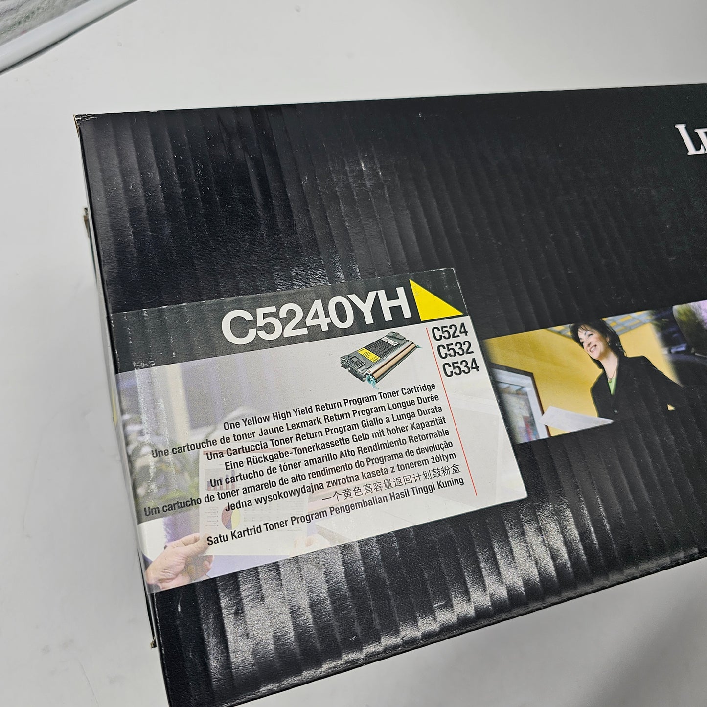 New Lexmark High Yield Toner Cartridge Set – C5240KH Black, C5240MH Magenta, C5240YH Yellow