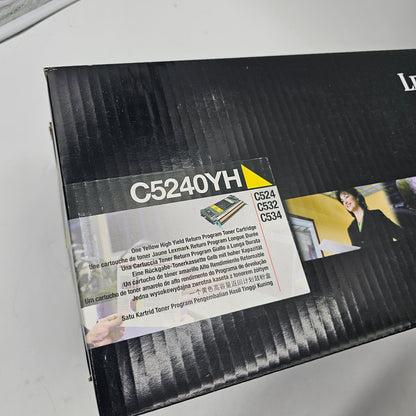 New Lexmark High Yield Toner Cartridge Set – C5240KH Black, C5240MH Magenta, C5240YH Yellow