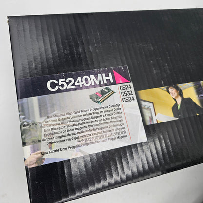 New Lexmark High Yield Toner Cartridge Set – C5240KH Black, C5240MH Magenta, C5240YH Yellow