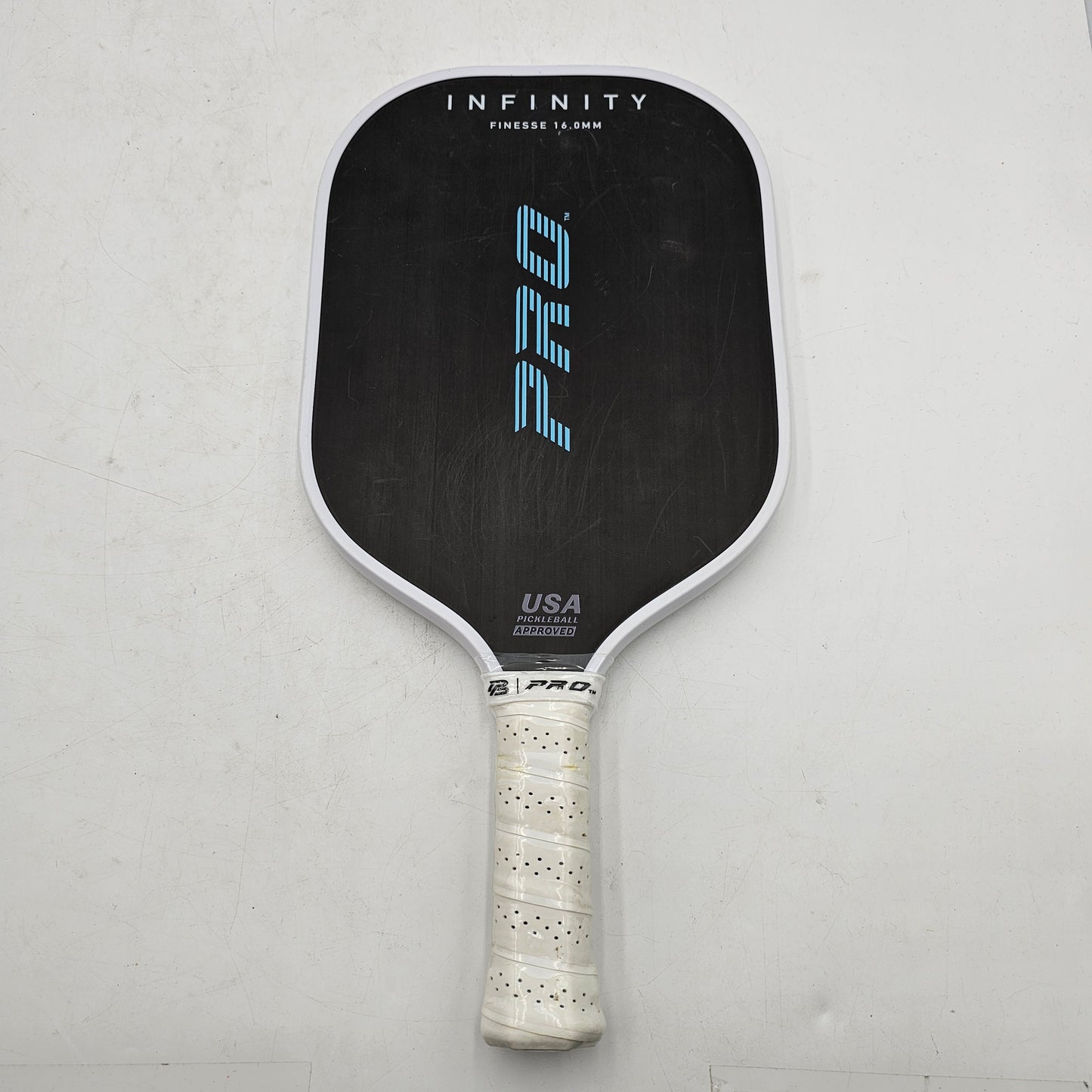 New PB Pro Infinity Finesse 16.0mm Raw Carbon Fiber Pickleball Paddle