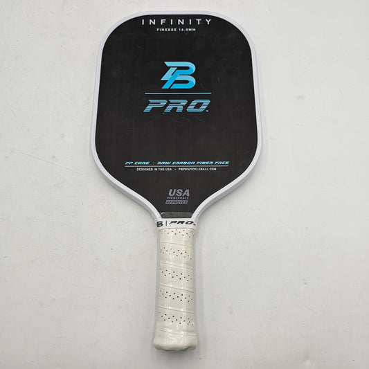 New PB Pro Infinity Finesse 16.0mm Raw Carbon Fiber Pickleball Paddle