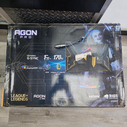 New AOC Agon Pro 27" GSYNC 170hz 1ms League of Legends Edition Gaming Monitor