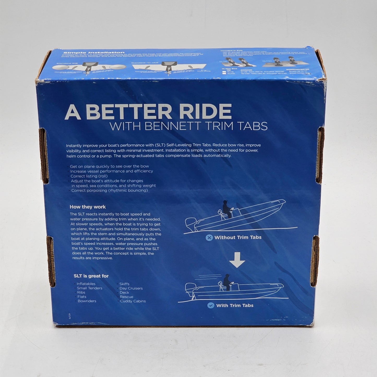 New Bennett Marine Self-Leveling Trim Tabs SLT10