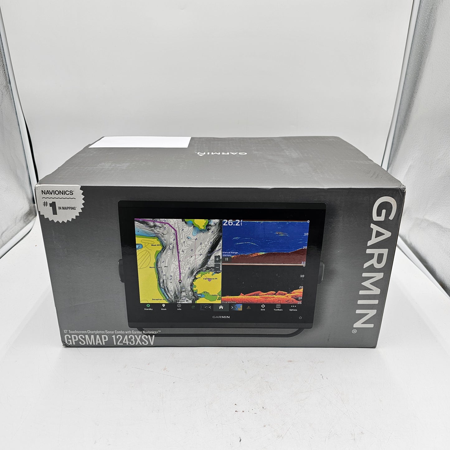New Garmin 12" Touchscreen Chartplotter 1243XSV Sonar Combo with Navionics