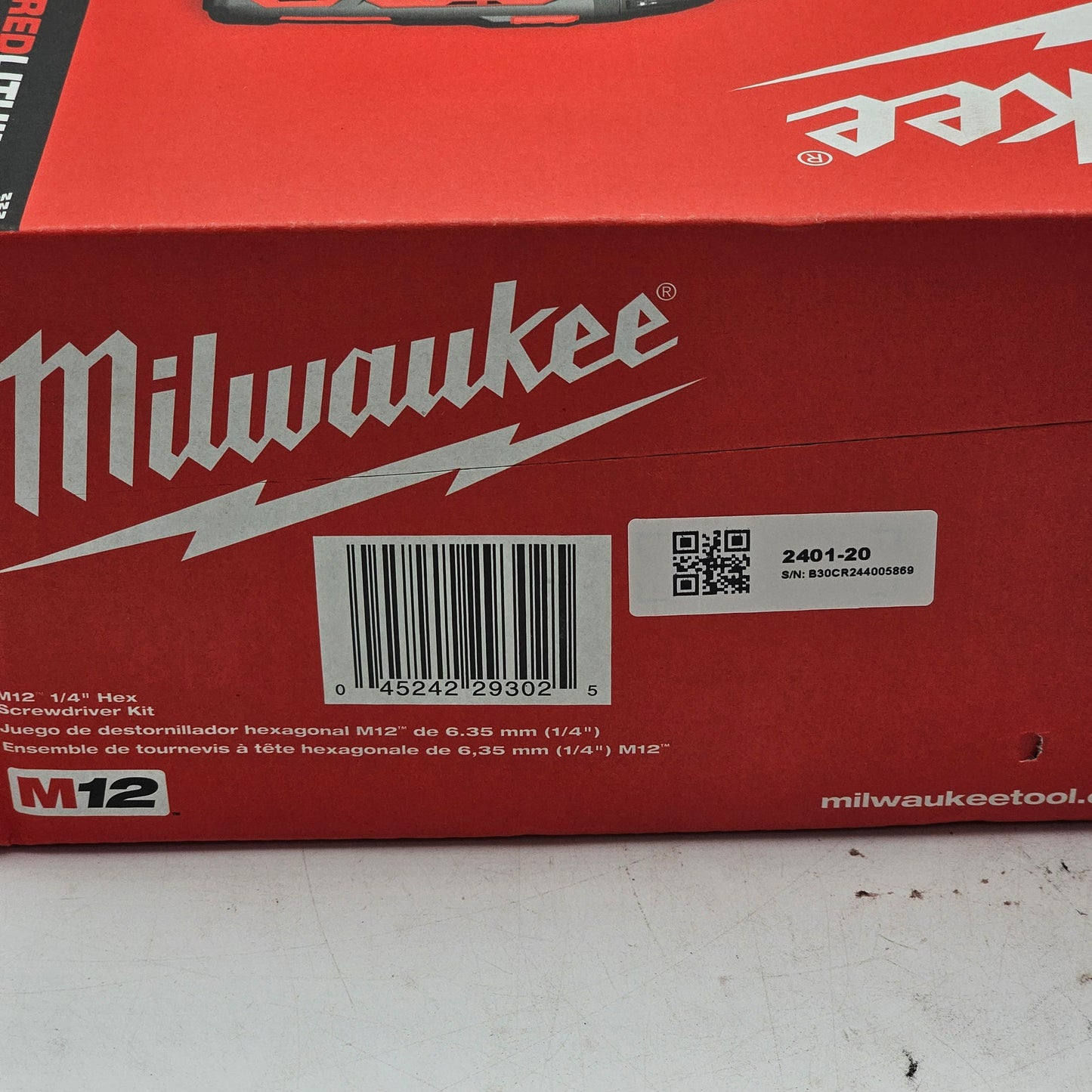 New Milwaukee 1/4" Hex Screwdriver Kit 2401-22