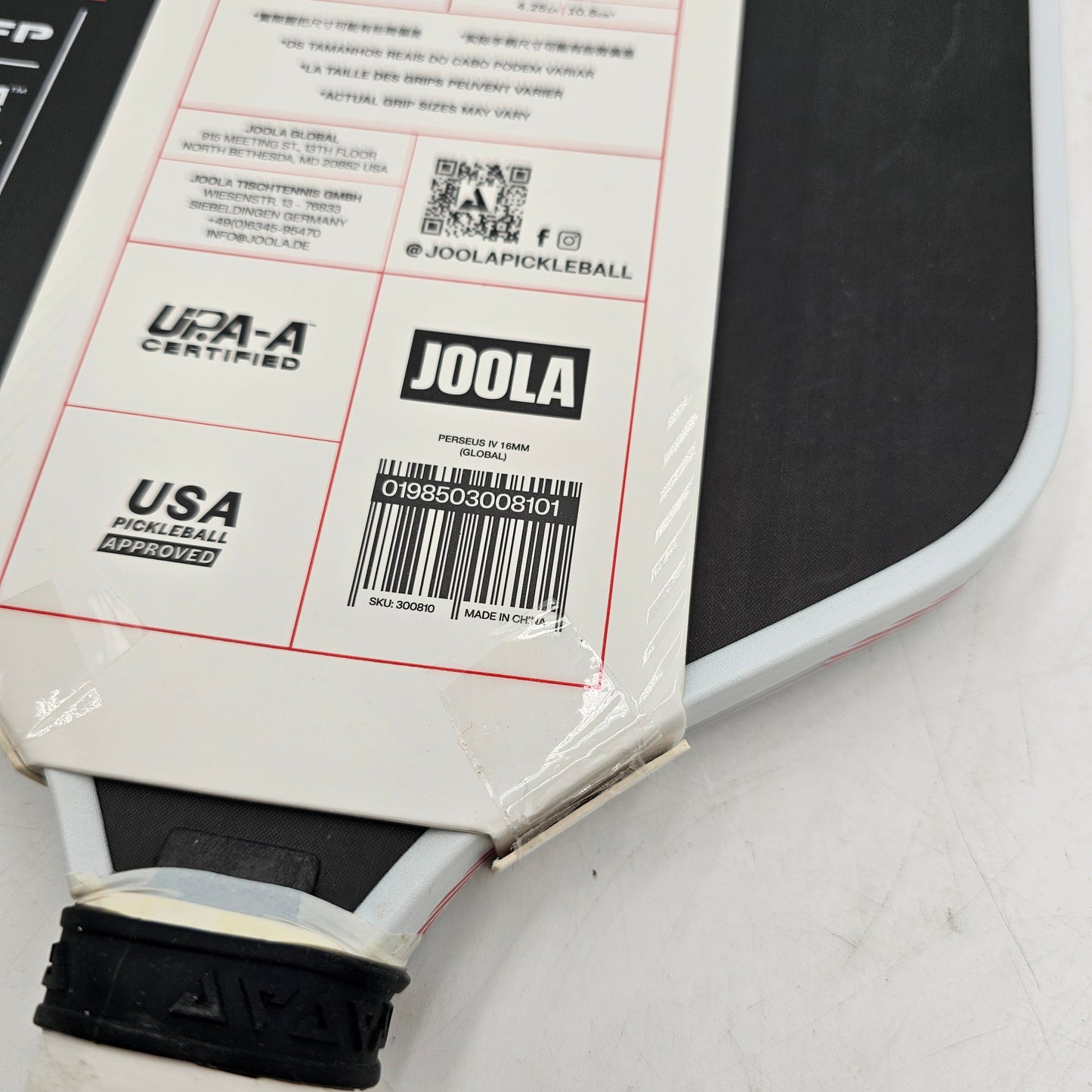 New Joola Perseus IV 16mm Pickleball Paddle 300810