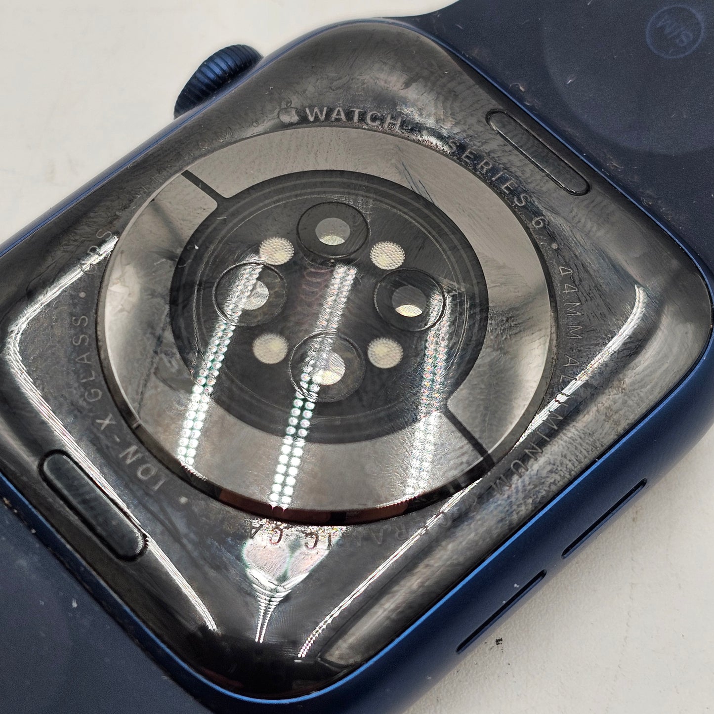 GPS Only Apple Watch Series 6 44MM Blue Aluminum Midnight Sport Band A2292