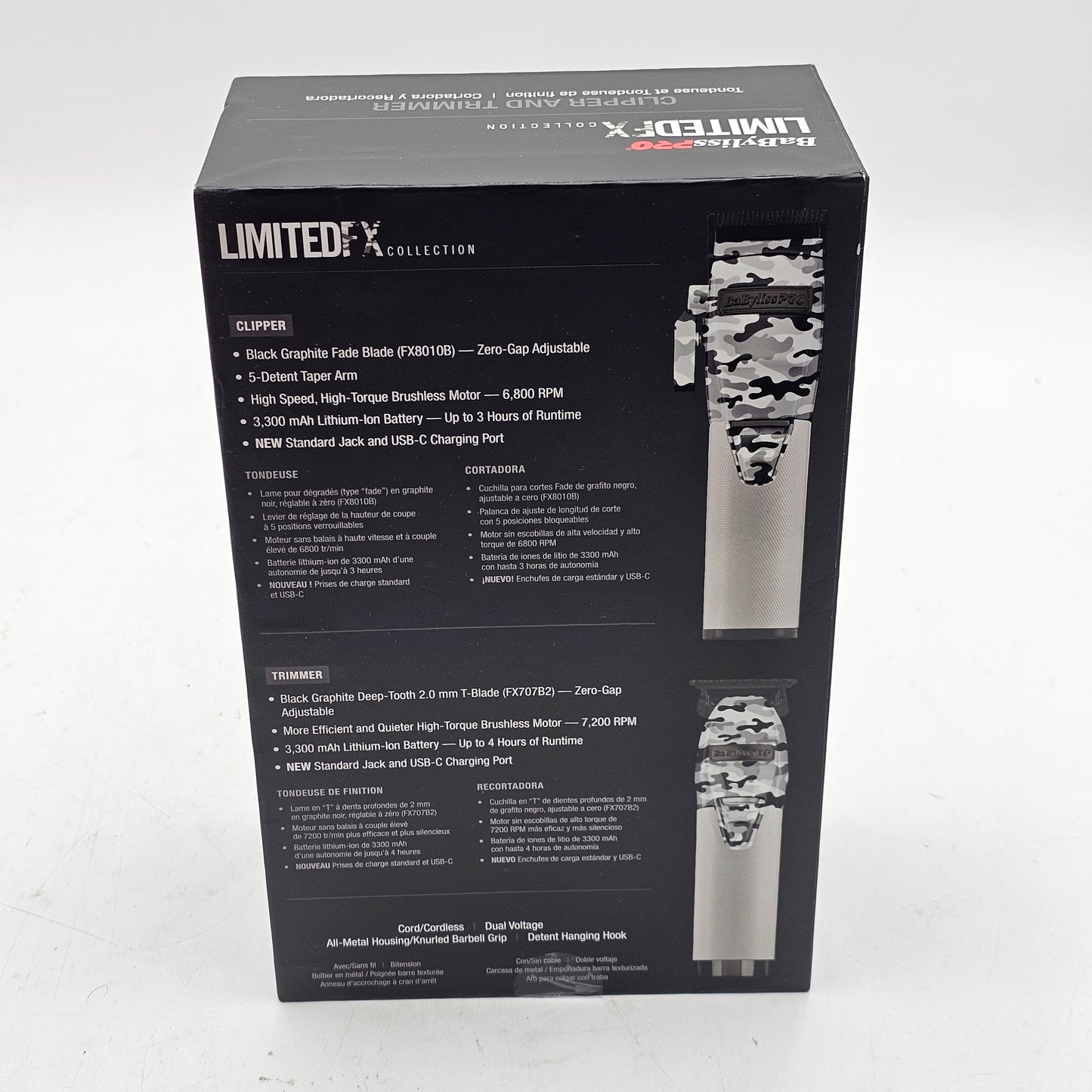New BaBylissPro LimitedFX Camo Clipper & Trimmer FXHOLPK2CAM