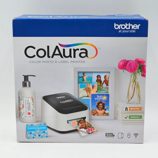 New BROTHER COLAURA Color Photo and Label Printer VC-500W