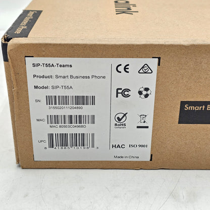 New Yealink Office Smart Business Phone SIP-T55A