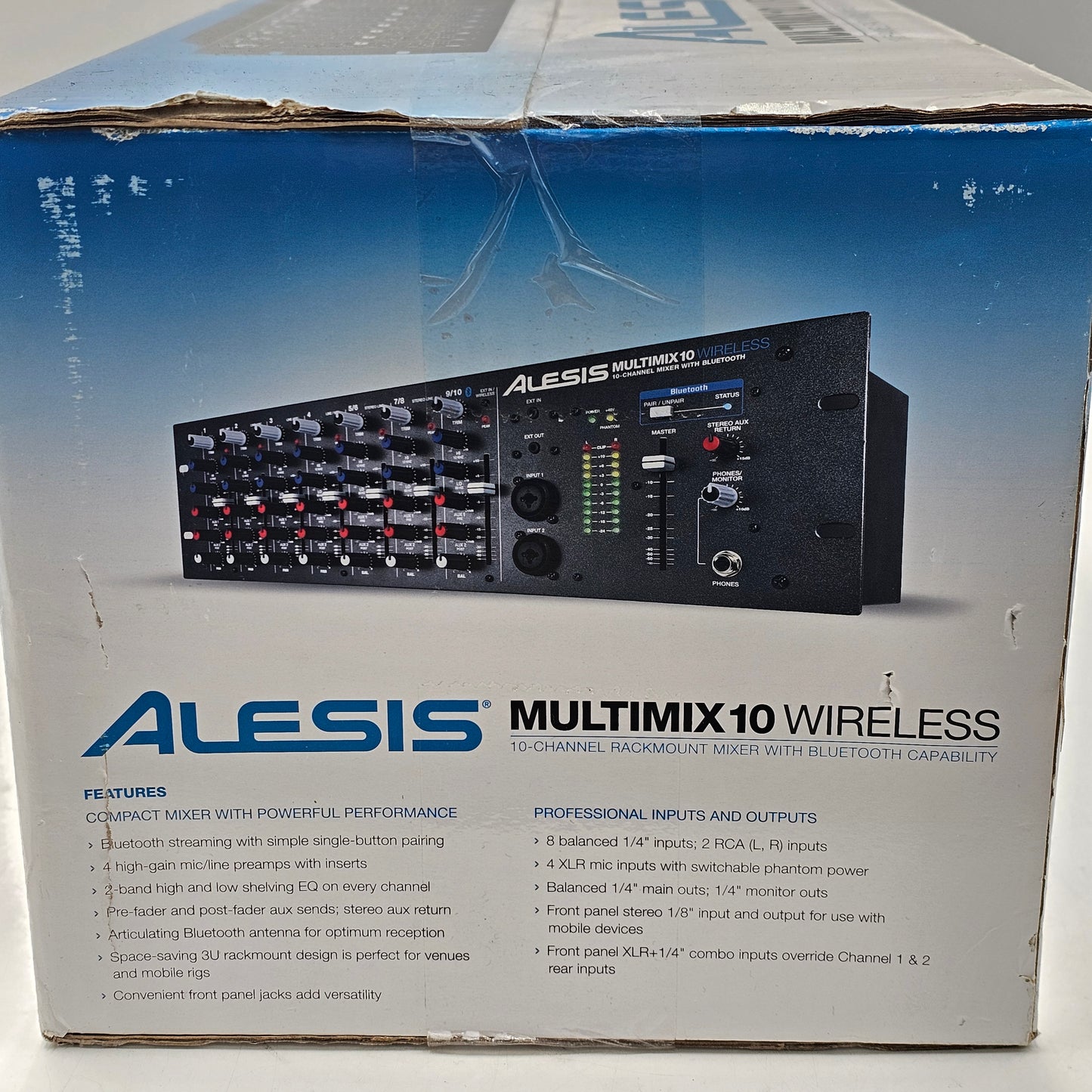 New Alesis MultiMix 10 Wireless Rackmount  10-Channel Mixer with Bluetooth
