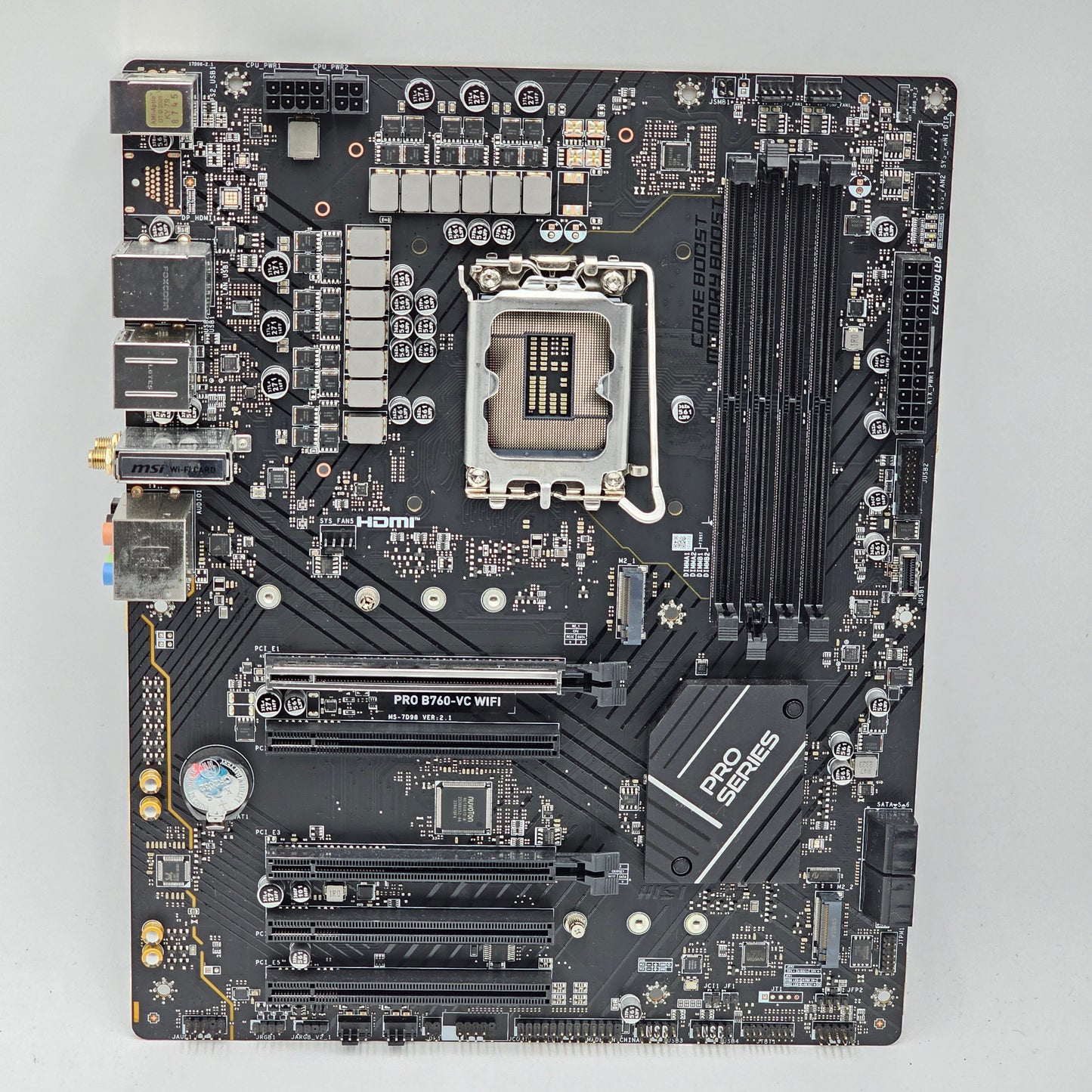 MSI Pro B760-VC WiFi DDR5 ATX Motherboard