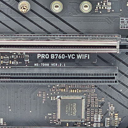 MSI Pro B760-VC WiFi DDR5 ATX Motherboard