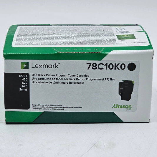 New Lexmark 78C10K0 Black Toner Cartridge