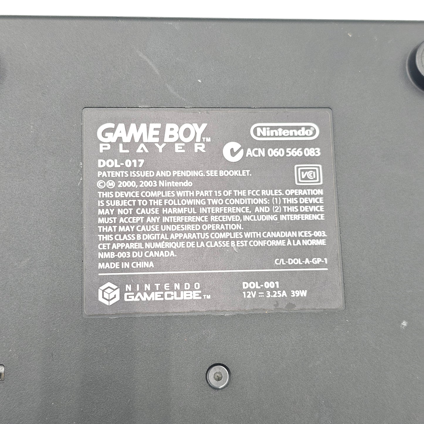 Nintendo Gameboy Player Adapter for GameCube DOL-017