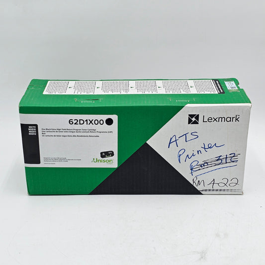 New Lexmark 62D1X00 Black Extra High Yield Return Program Toner Cartridge