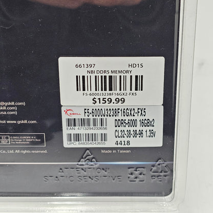 New G.Skill Flare X5 32GB (2x16) RAM DDR5 6000MHz F5-6000J3238F16GX2-FX5