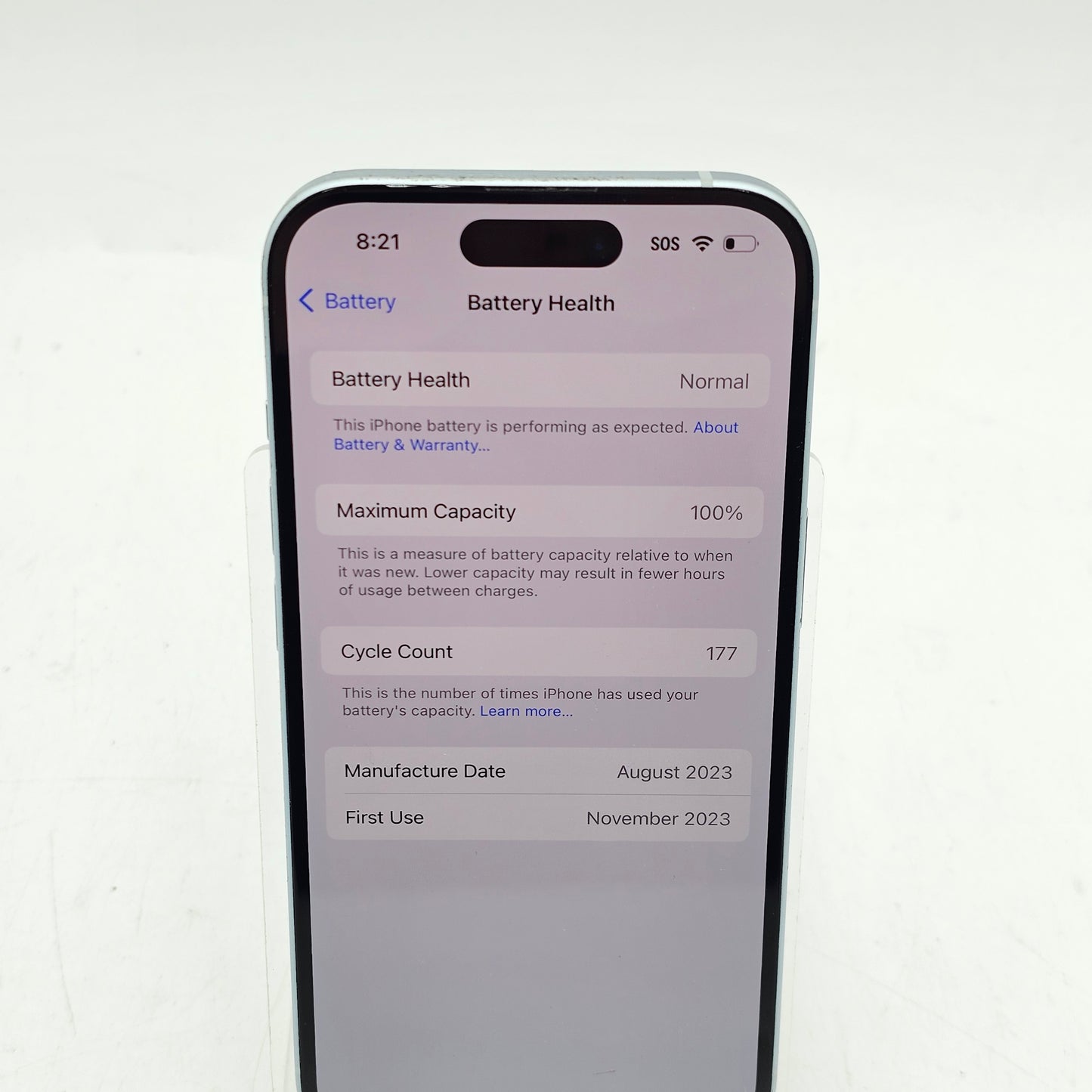 T-Mobile Apple iPhone 15 128GB Blue MTLY3LL/A