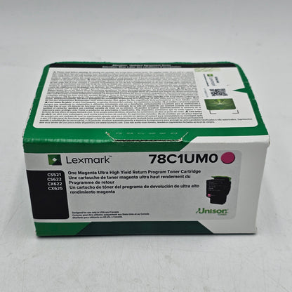 New Lexmark 78C1UM0 Magenta Toner Cartridge
