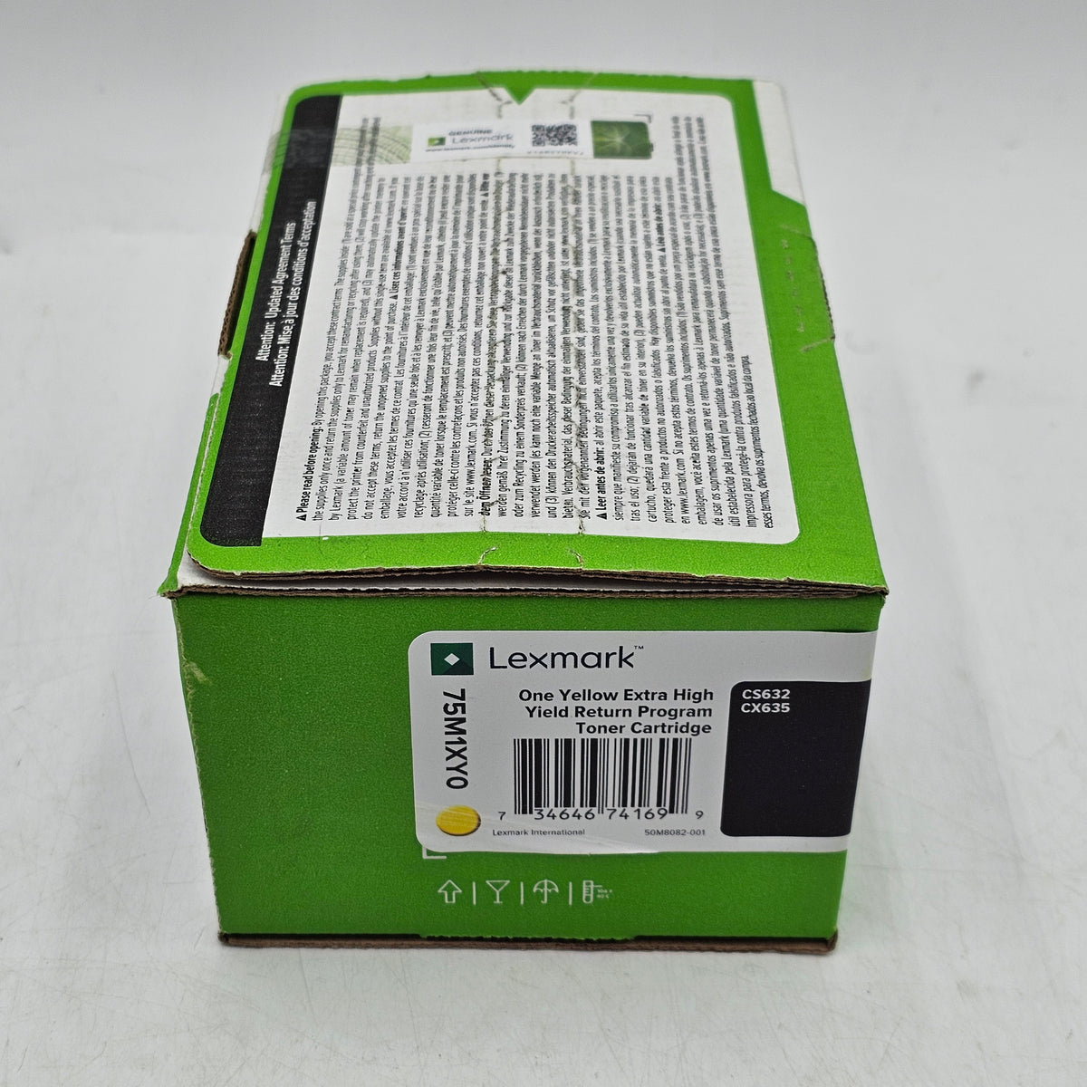 New Lexmark 75M1XY0 Yellow Toner Cartridge