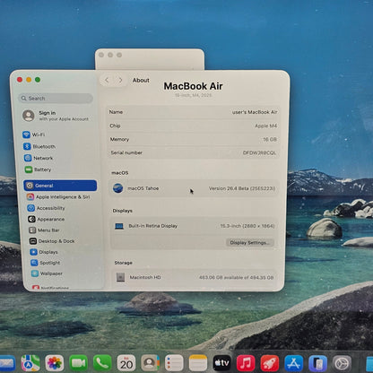 2025 Apple MacBook Air 15" M4 10C GPU 4.4GHz 16GB RAM 512GB SSD A3241