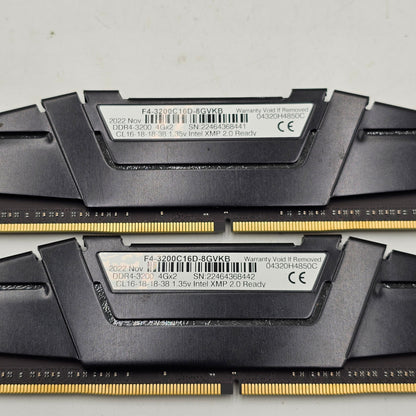 G.Skill Ripjaws V 8GB (2x4GB) RAM DDR4 3200MHz F4-3200C16D-8GVKB