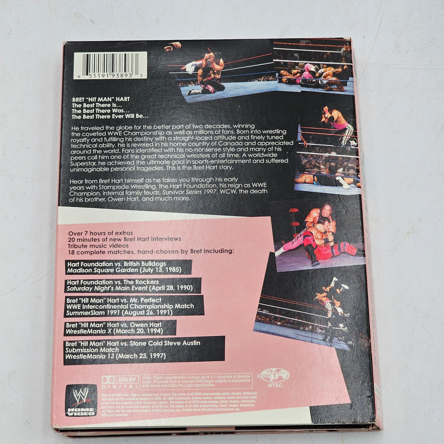 WWE Bret Hart Hitman DVD